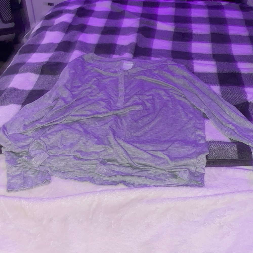 grey night time sleep shirt